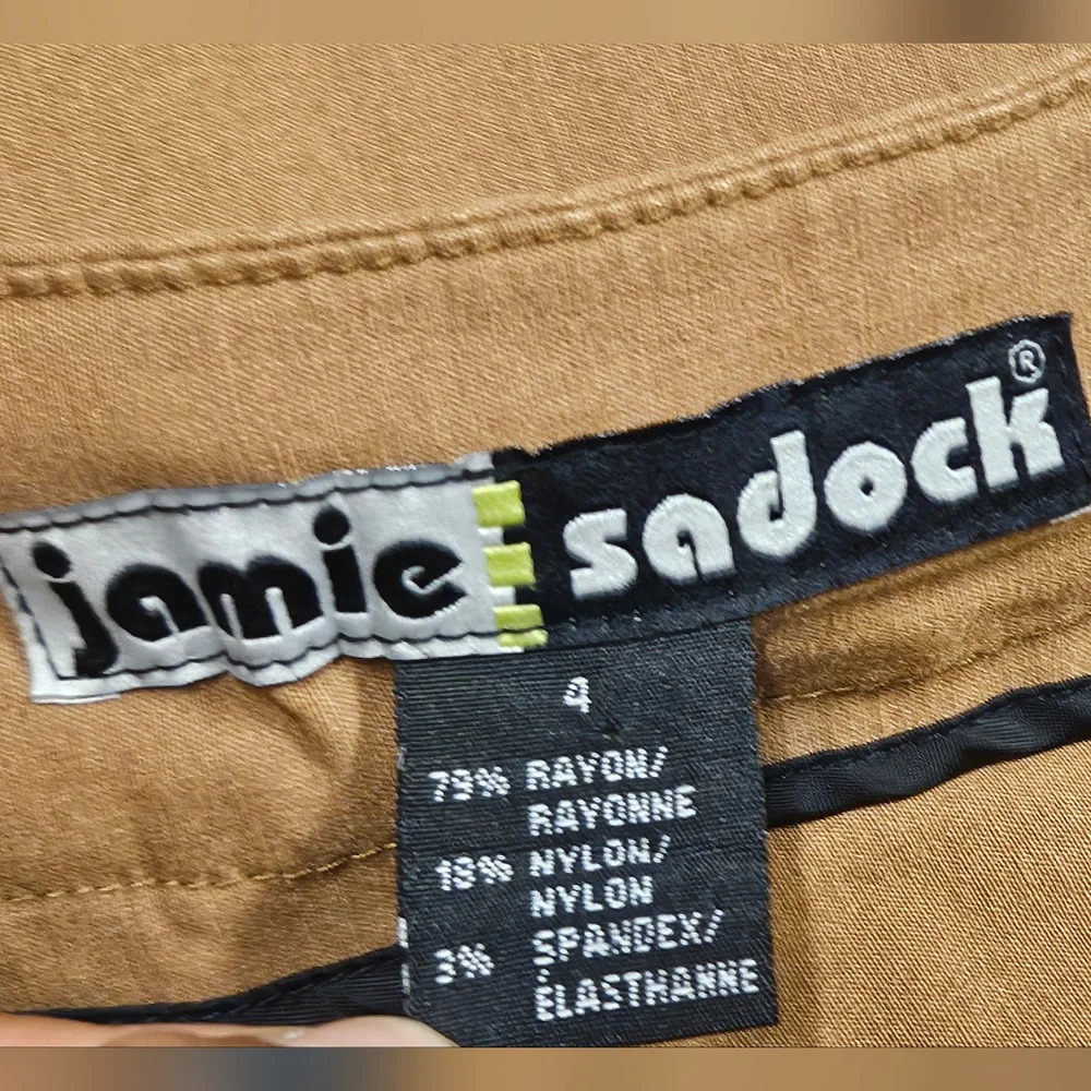 Jamie Sadock Brown Capri Golf Shorts With Pockets Women’s Size 4 - Picture 10 of 10